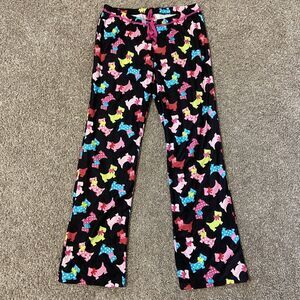 Fruit of the Loom 2000s Colorful Dog Print PJ Pants - Size M